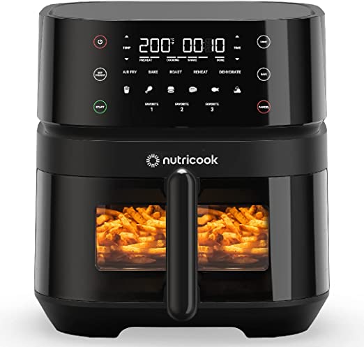 Nutricook Air Fryer 3 Vision with Window and Internal Light, 5.7L, 1700 Watts