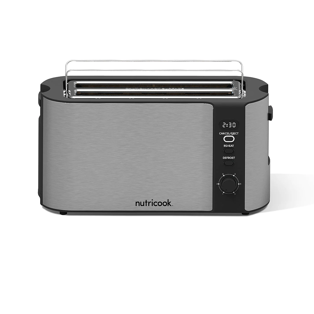 Nutricook Toaster 1500W 4 Slice Digital - Stainless Steel