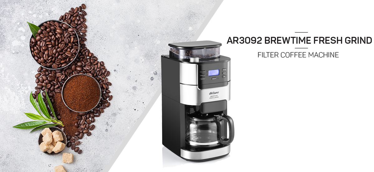 ar3092 brewwtime fresh grind filter coffee machine