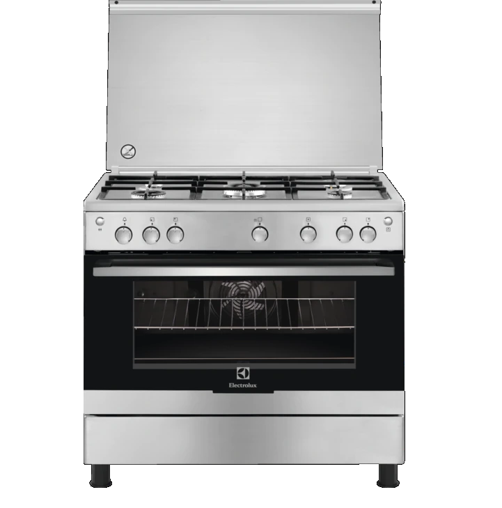 Electrolux Gas Cooker 5Burners 120L | Full Safety | with Fan | Cast Iron
