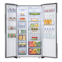 Hisense Refrigerator Side by Side 670L Silver