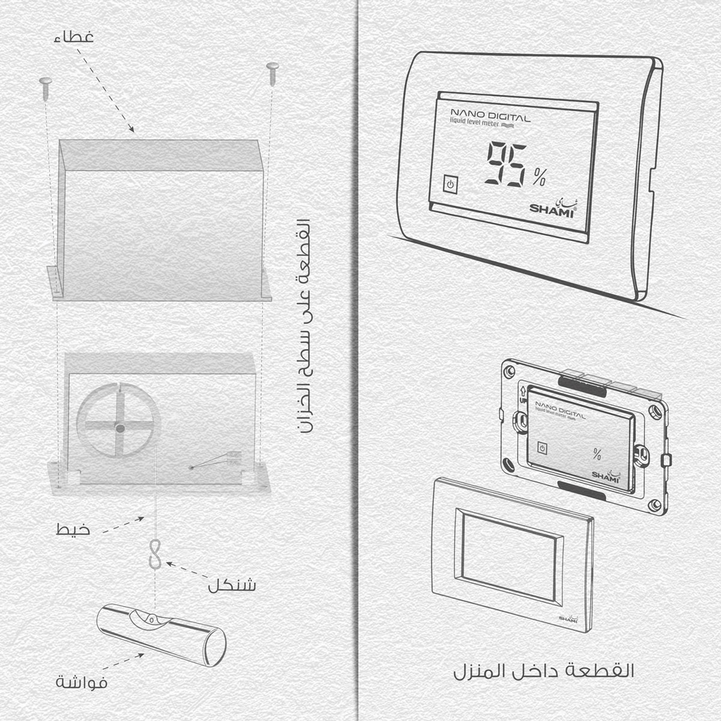 Shami Liquid Level Meter NANO DIGITAL