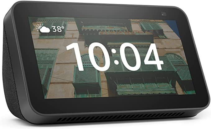 Echo Show 5 (2nd generation) | Smart display with Alexa (Arabic or English) and 2 MP camera | Charcoal