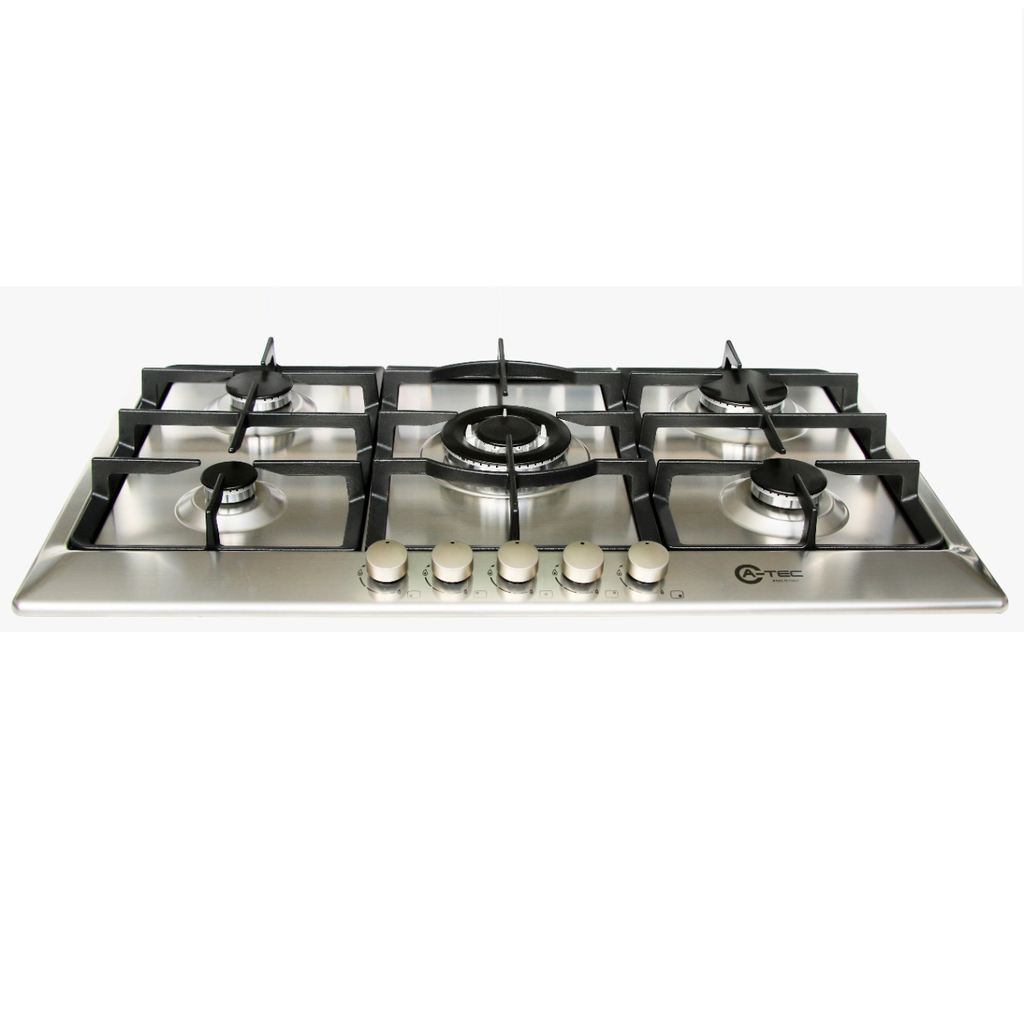 A-TEC Hob 5 Burner 90cm FFD Front knobs Stainless Steel