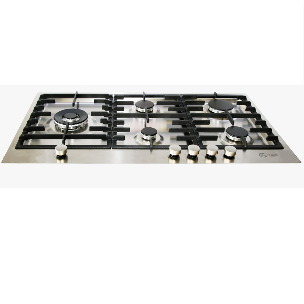 A-TEC Hob 5Burner 90cm FFD Stainless Steel Flush