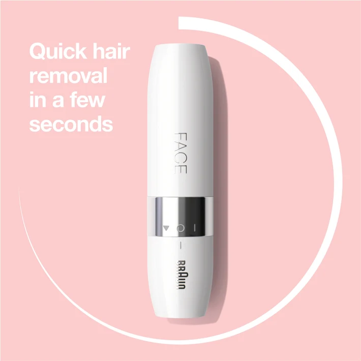 Braun Face Mini Hair Remover with Smartlight - White