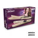 Arzum Curling Iron + Straightner - Beige (combo)