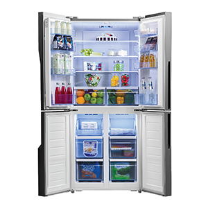 Hisense Refrigerator 4 Door 432Liter - Black