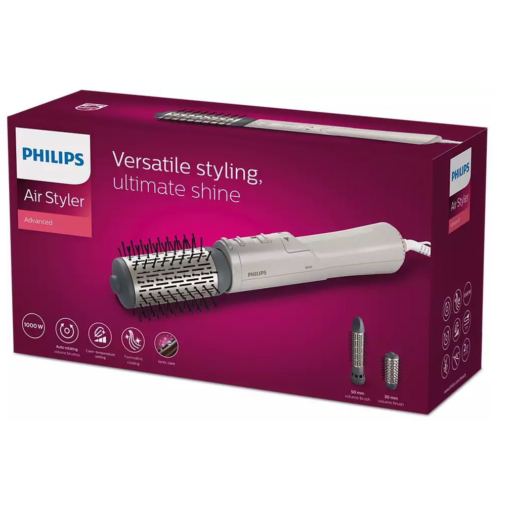 Philips Hair Styler 1000W with 2 Attachments