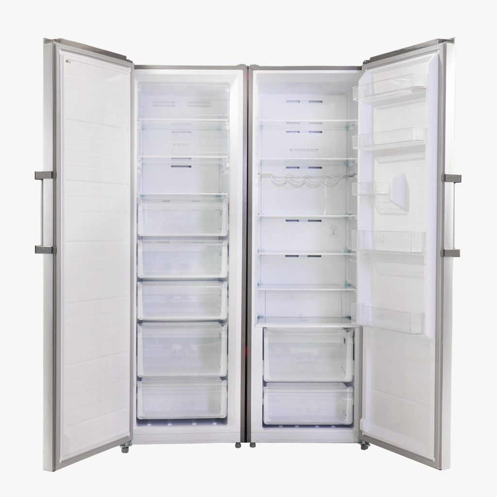 Newton Twins Refrigerator + Freezer - Inox