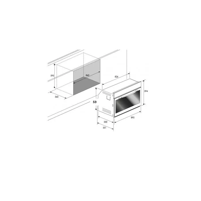 G3 Ferrari Built in Oven with 125 Liter Fan Full Safety Digital (NEW)