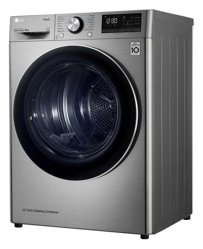 LG Dryer 9kg Dual Heat Pump A+++ Silver (NEW)