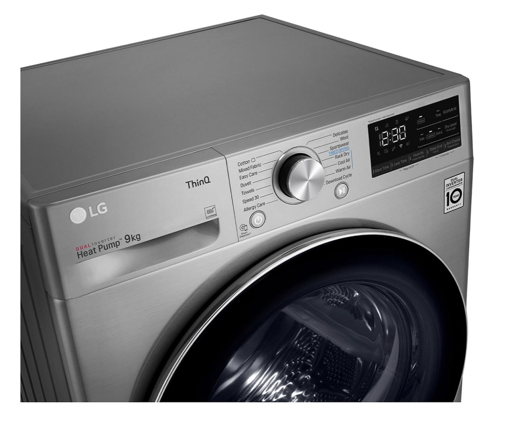 LG Dryer 9kg Dual Heat Pump A+++ Silver (NEW)