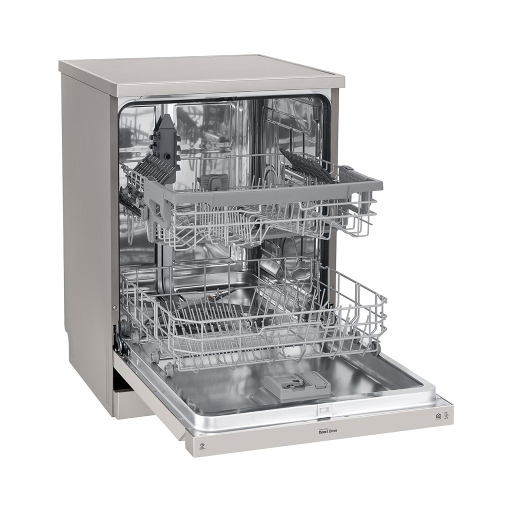 LG Dishwasher Quadwash 9 Programs 14sets ThinQ Platinum Silver