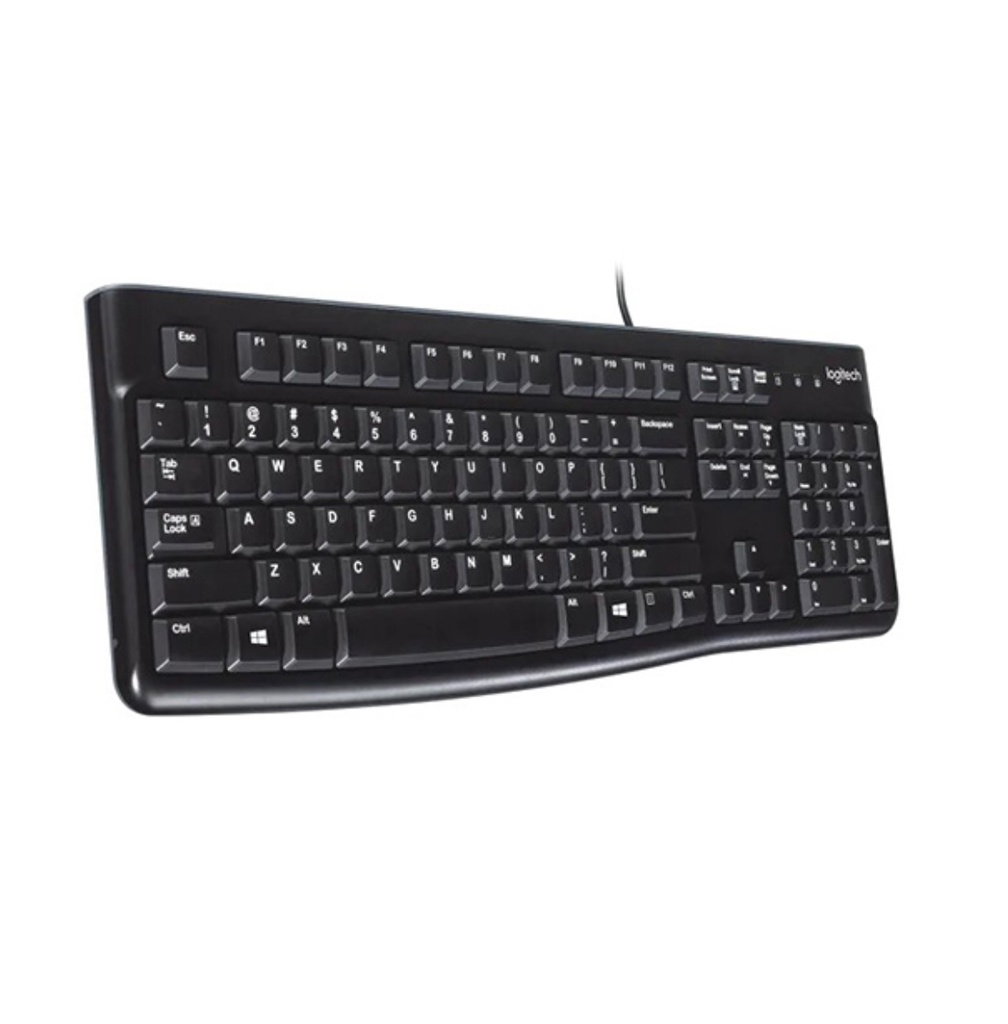 Logitech K120 USB Keyboard Spill-Resistant with Quiet Typing