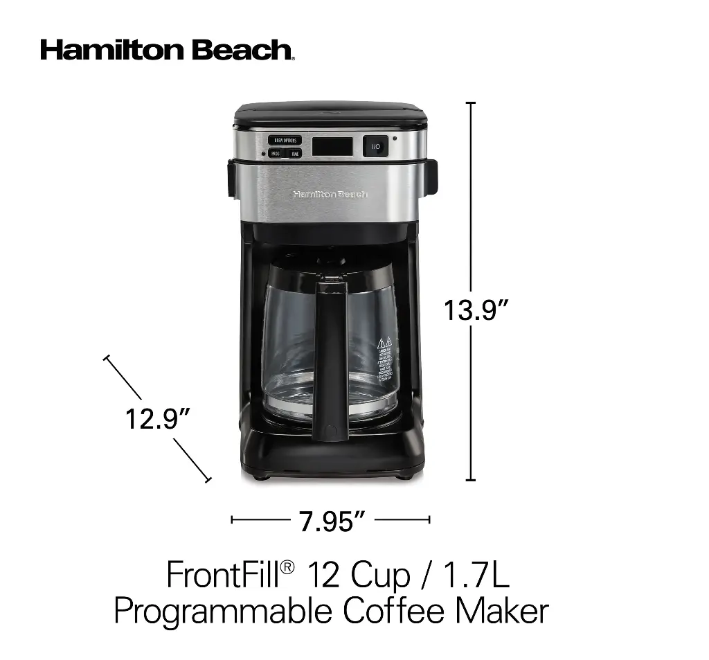 Hamilton Beach Frontfill 12 Cup Programmable Coffee Maker