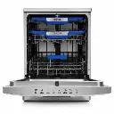 Door open Dishwasher 8Prog 3Basket Vortex SS Newton
