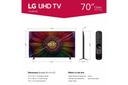 70" LG UHD 4k Smart TV 70 inch - UR8000 (NEW)