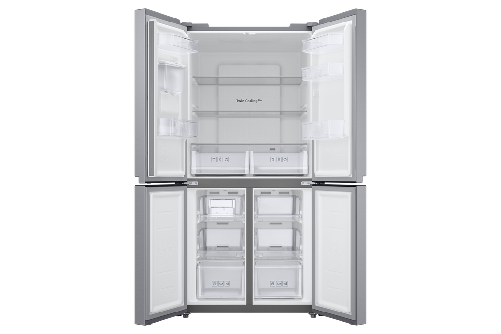 Samsung Refrigerator NoFrost Four Door 508 Liter Silver With Water Dispenser