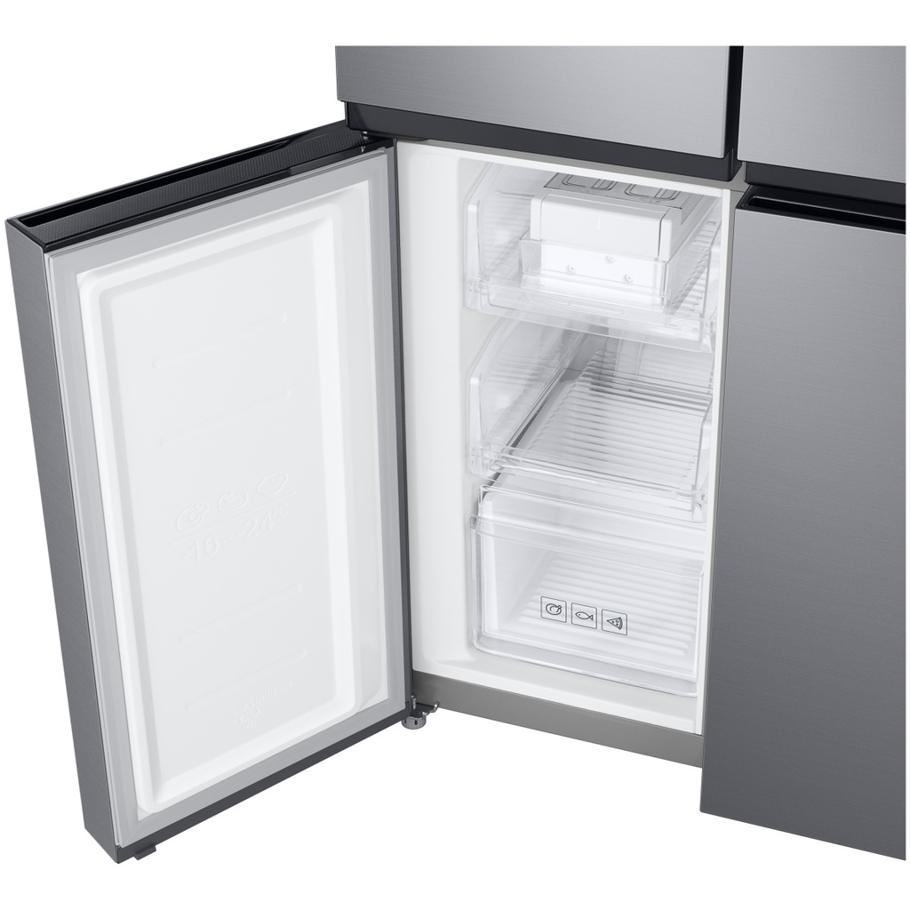 Samsung Refrigerator NoFrost Four Door 508 Liter Silver With Water Dispenser