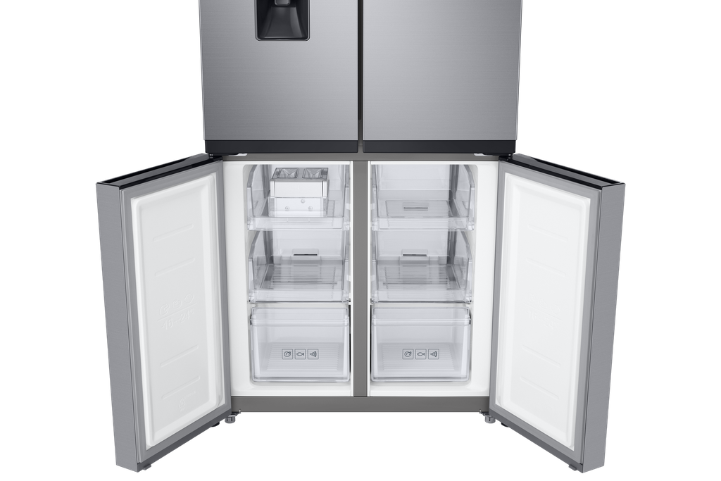 Samsung Refrigerator NoFrost Four Door 508 Liter Silver With Water Dispenser