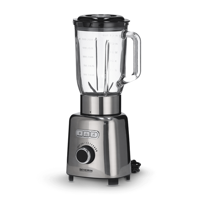 Severin Blender 1000W Glass Jug - Stainless Steel (NEW)