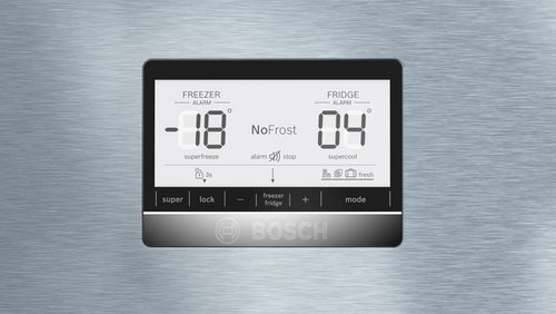 Bosch Refrigerator Serie6  Combi Stainless steel (with anti-fingerprint) 186x86cm 