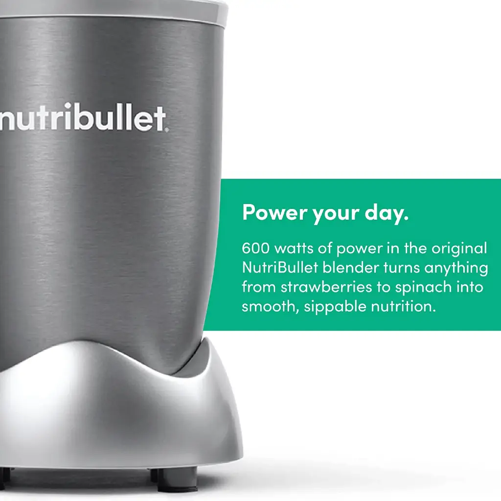 Nutribullet Multi-function High Speed Blender 600W 9piece Grey