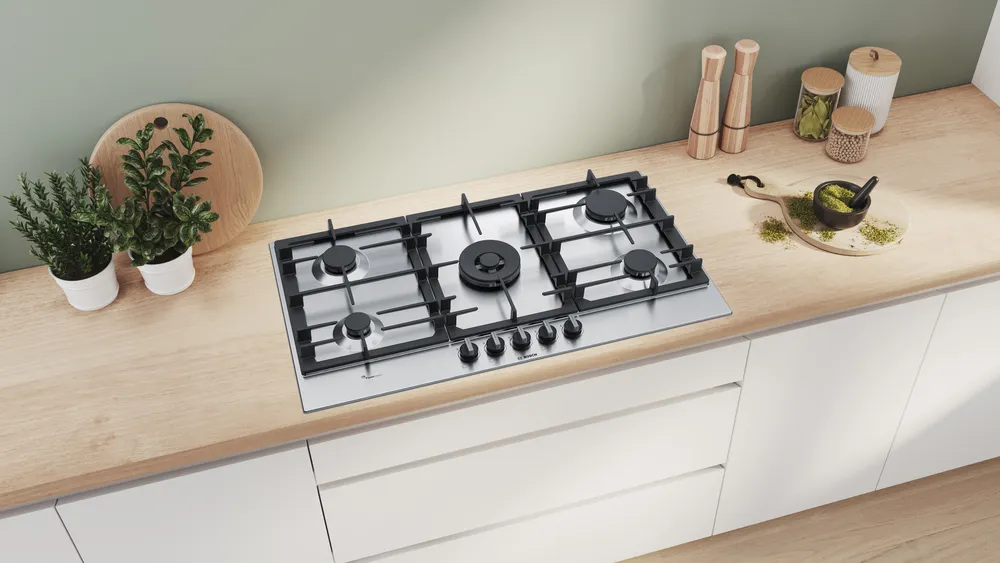 Bosch Built in Gas Hob 90cm S.Steel Serie6