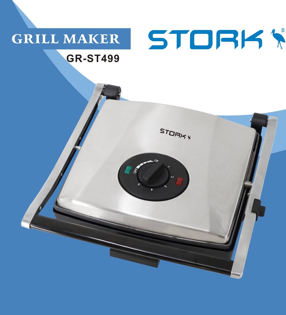 Stork Grill 1400W Stainless Steel