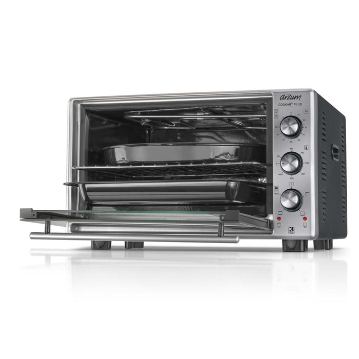 Arzum Cookart Maxi 50Liter Double Glassed Oven - Stainless Steel