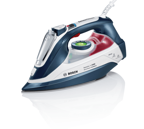 bosch steam iron 2800w shot of steam 200 gr/min white+black