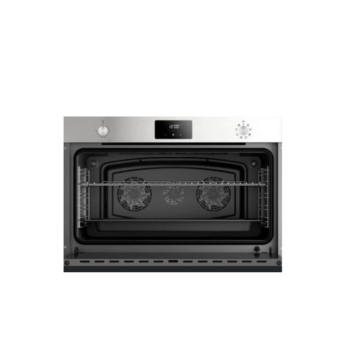 SuperChef Built-in Gas Oven 90cm 125Liters XXL 3Fans Digital - Inox