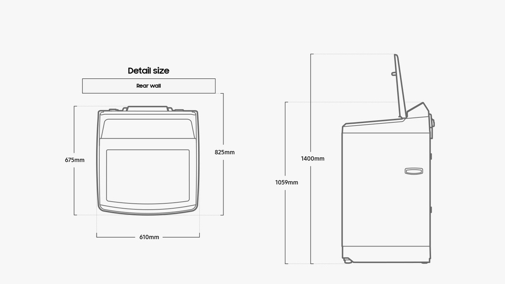 Samsung Washing Machine Top Loading 13kg (NEW)