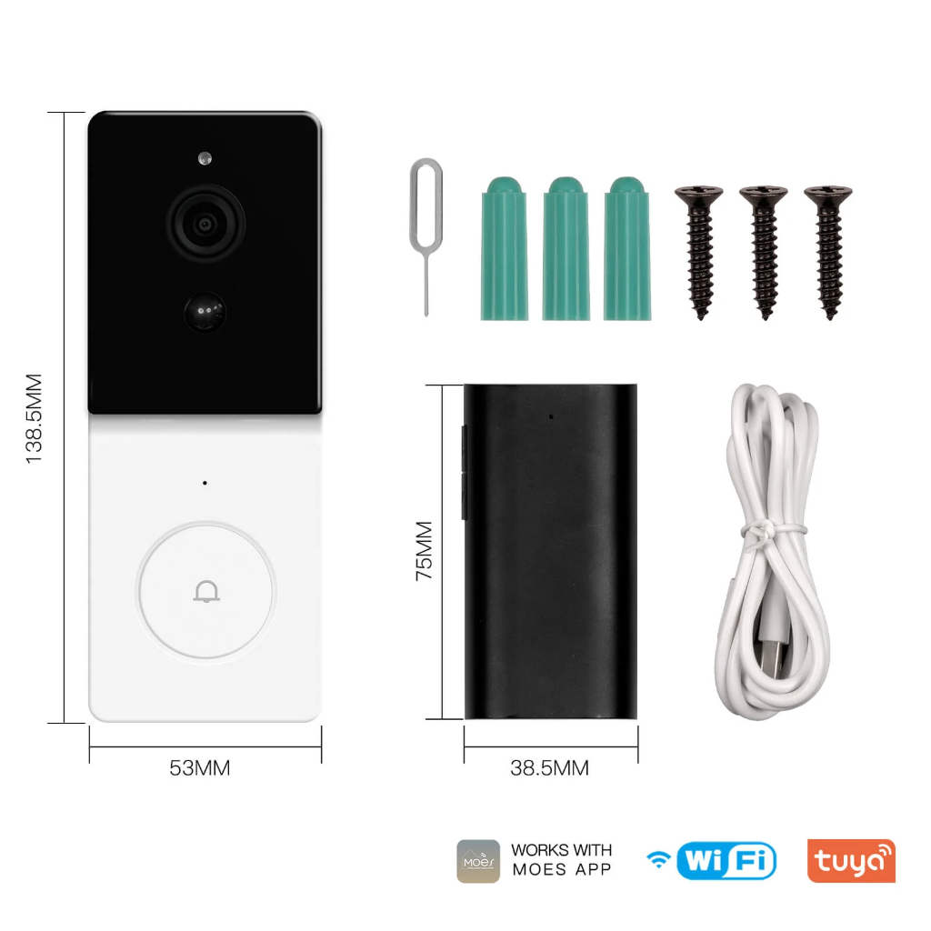 MOES Tuya Smart Doorbell WIFI 1080P