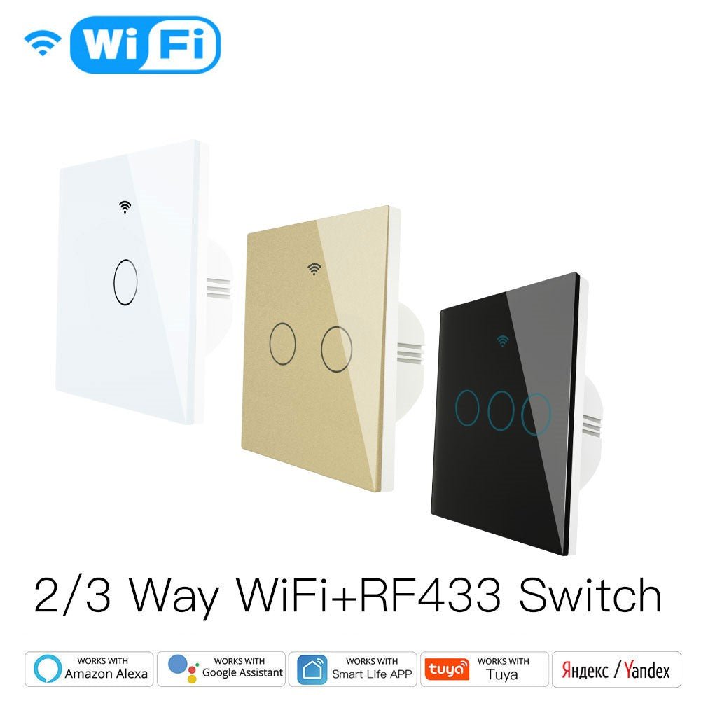 MOES Tuya Smart Switch WiFi+RF 4 Gang Switch- White (WRS-EU4-WH-MS) |