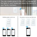 MOES Tuya Smart Light Wall Touch Switch 3 Gang - White
