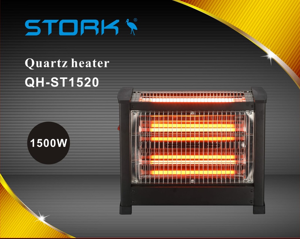 Stork Electric Heater 1500W - Black