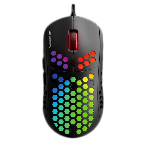 FanTech Gaming Mouse With Colored LED Lights Black