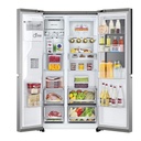 LG InstaView™ 674L Gross Capacity , Side By Side Refrigerator, UVnano™, Linear Cooling™, ThinQ™ , Silver Color (GCX-287TNSI.ABSPELF)