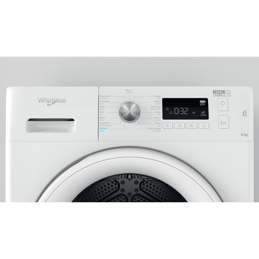 Whirlpool Condenser Dryer 8kg B Fresh Care Plus - White (NEW)