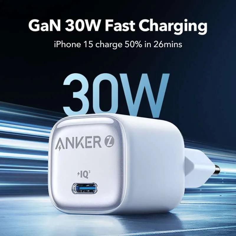 Anker Zolo 30W Charger - Black (NEW)