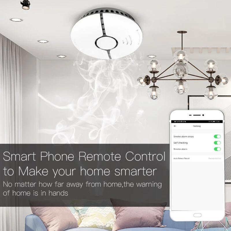 MOES wifi Smoke Detector with Siren