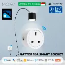 MOES Smart Plug 16A With Power Monitoring UK - Matter