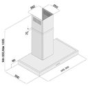 Silverline Hood 90cm inox