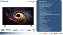 50" G Guard LED Smart TV 4K GoogleTV - Omega