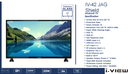 42" i view LED Smart Tv FHD Android - Shield ضد الكسر