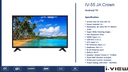 55" i view LED Smart Tv 4K Android - CROWN