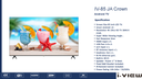 85" i view LED Smart Tv 4K Android - CROWN