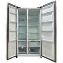 Newton Side By Side Refrigerator 623 Liters Stainless Steel open door